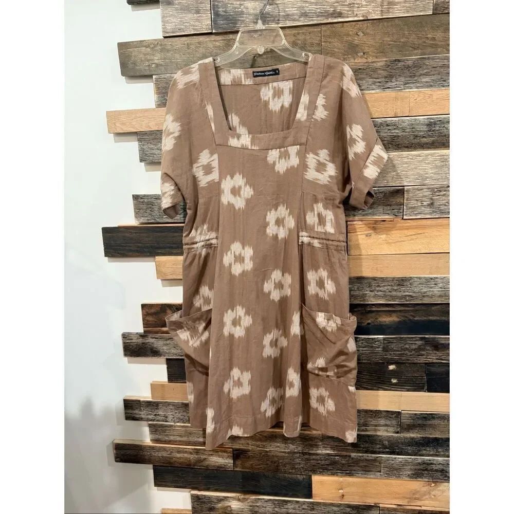 Gudrun Sjoden abstract print dress size Small